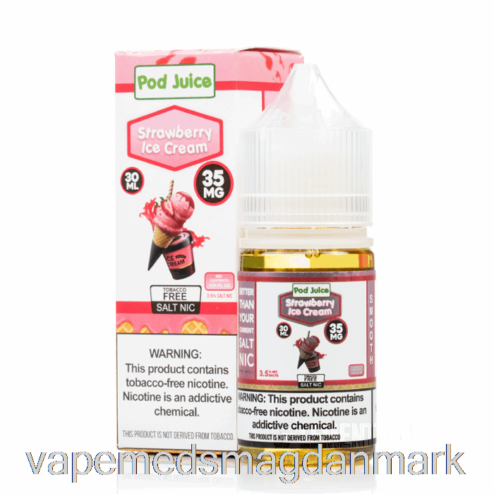 Vape Juice Jordbæris - Bælgjuice - 30ml 55mg